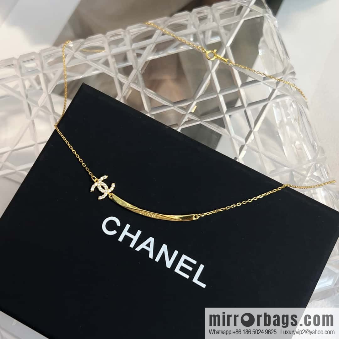 New ☑️ Chanel square double c necklace