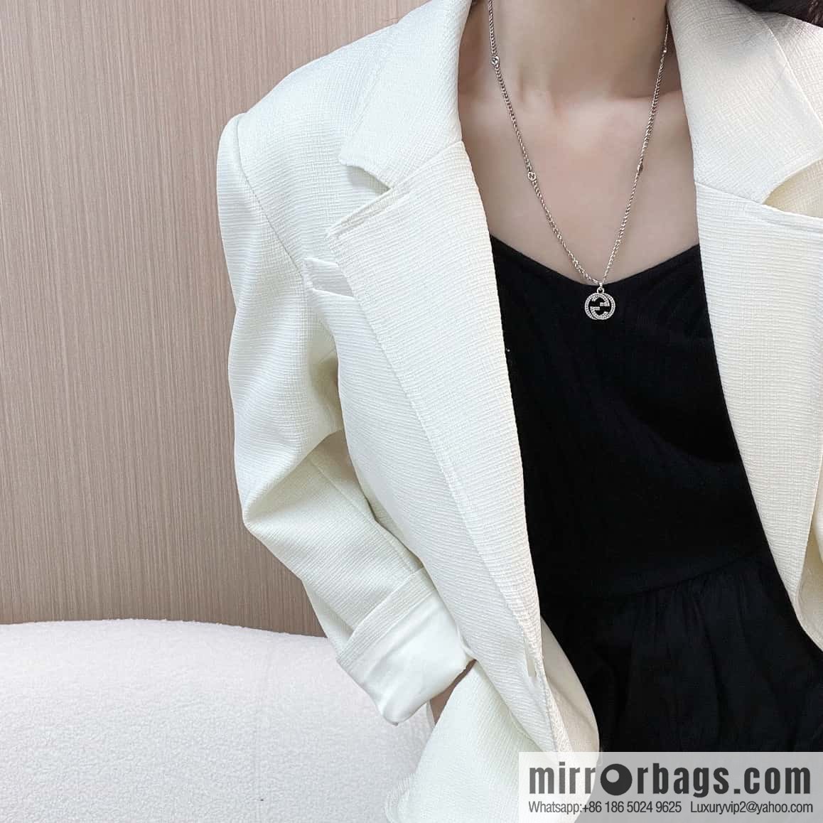 New Gucci gucci double G necklace