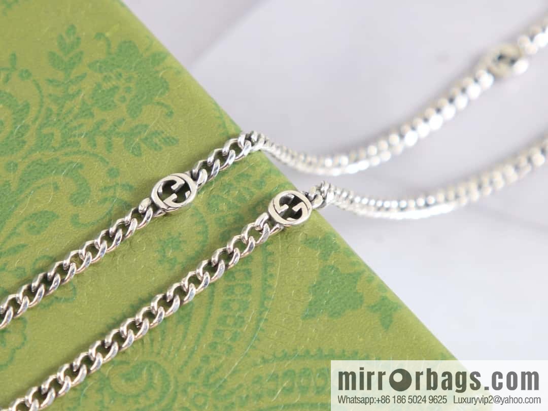 New Gucci gucci double G necklace