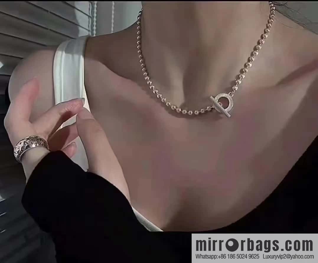 New Gucci gucci silver bead chain necklace bracelet