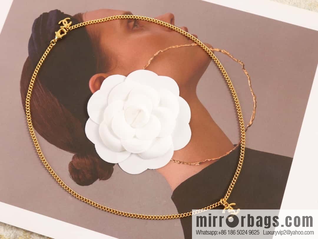 New ☑️ Chanel medieval series gold double c necklace