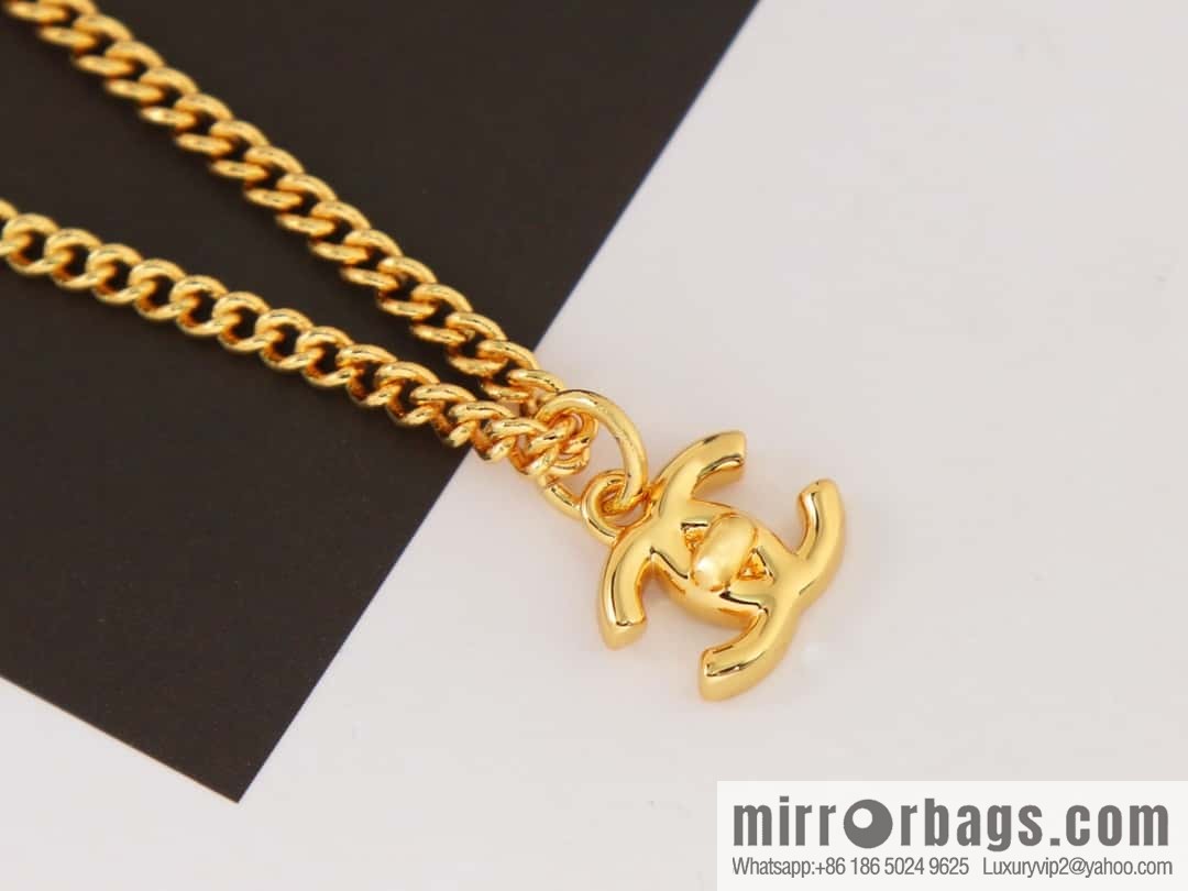 New ☑️ Chanel medieval series gold double c necklace
