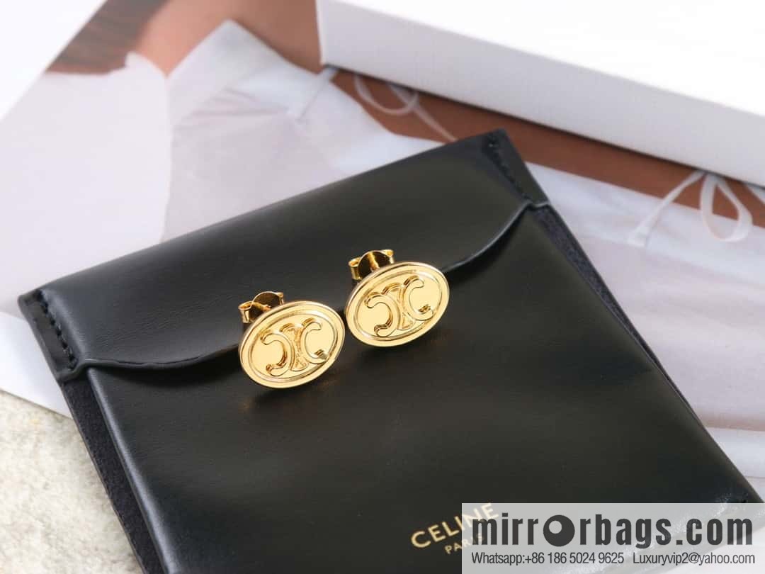 New ☑️ Celine Oval Arc de Triomphe earrings