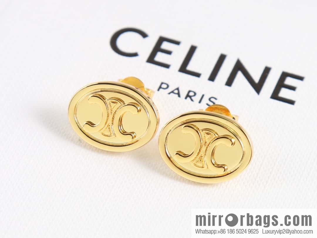 New ☑️ Celine Oval Arc de Triomphe earrings