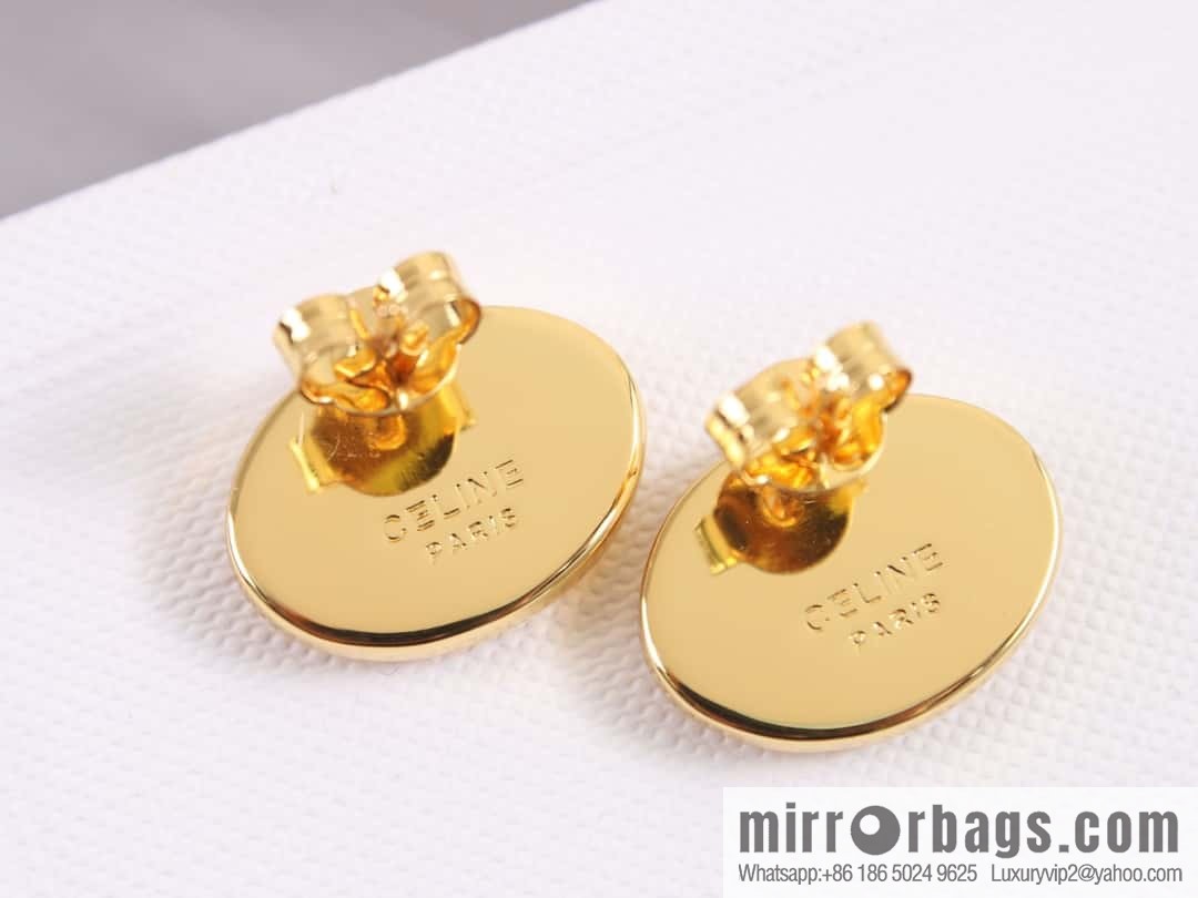 New ☑️ Celine Oval Arc de Triomphe earrings