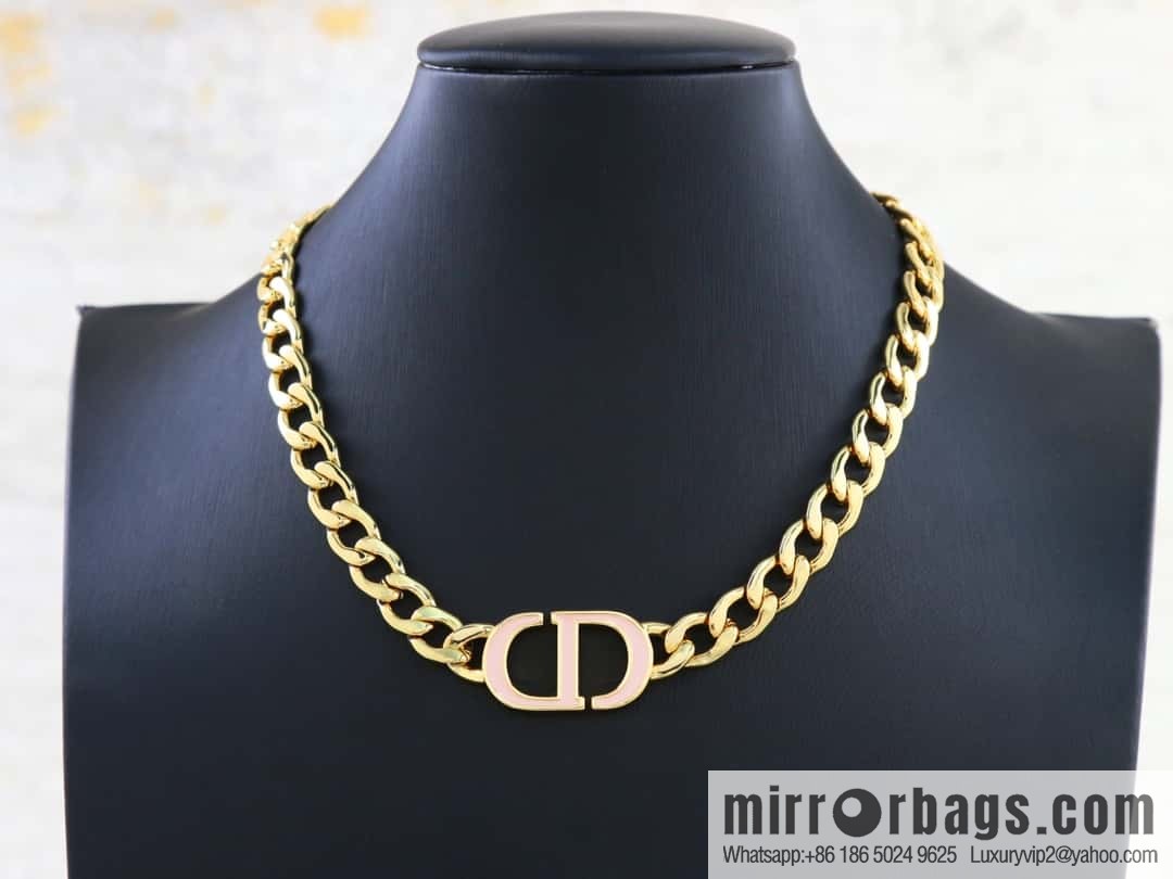 New ☑️ Dior enamel CD necklace