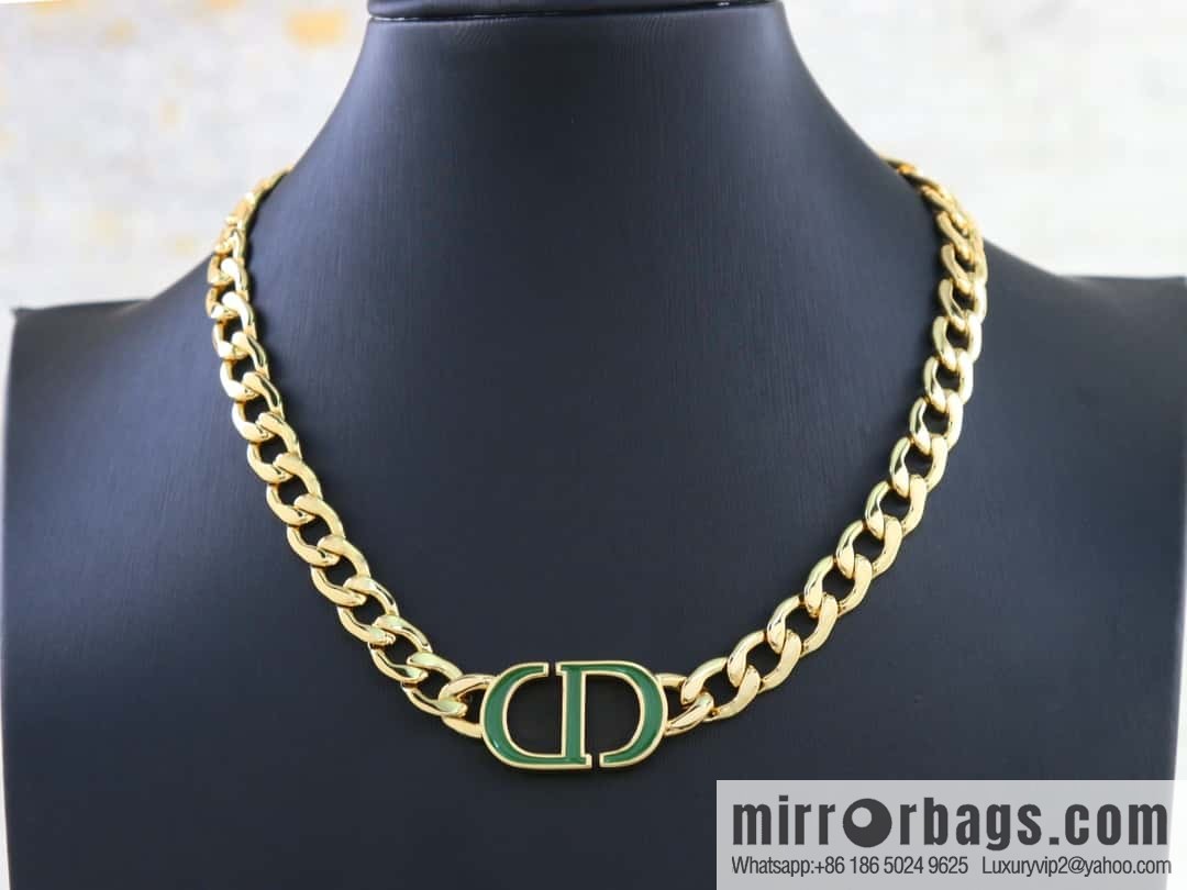 New ☑️ Dior enamel CD necklace