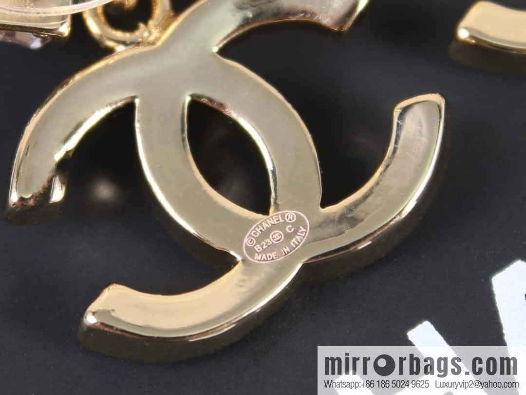 New ☑️ Chanel c2 double C cross full diamond stud earrings