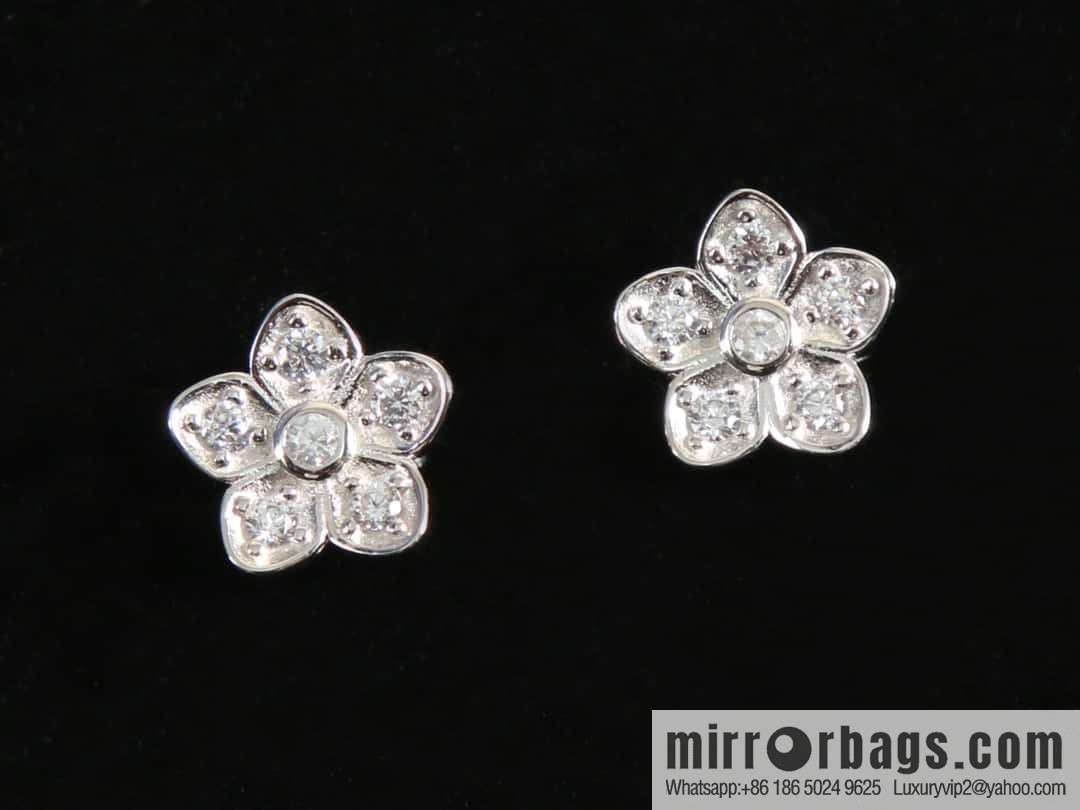 GRAFF Graff full diamond flower earrings