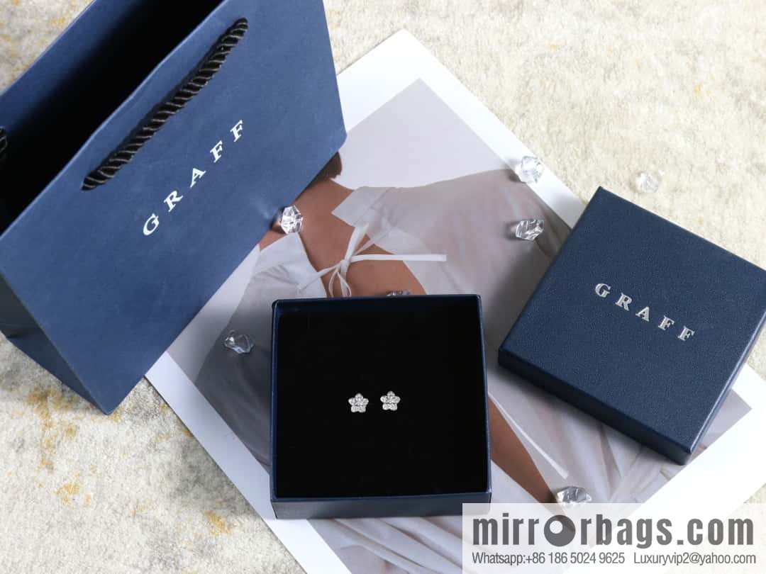 GRAFF Graff full diamond flower earrings