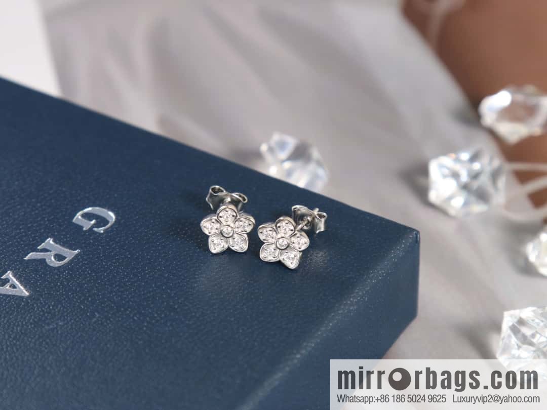 GRAFF Graff full diamond flower earrings