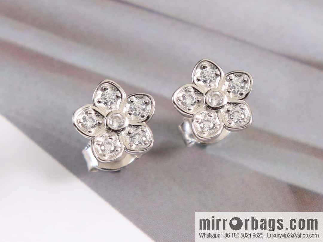 GRAFF Graff full diamond flower earrings