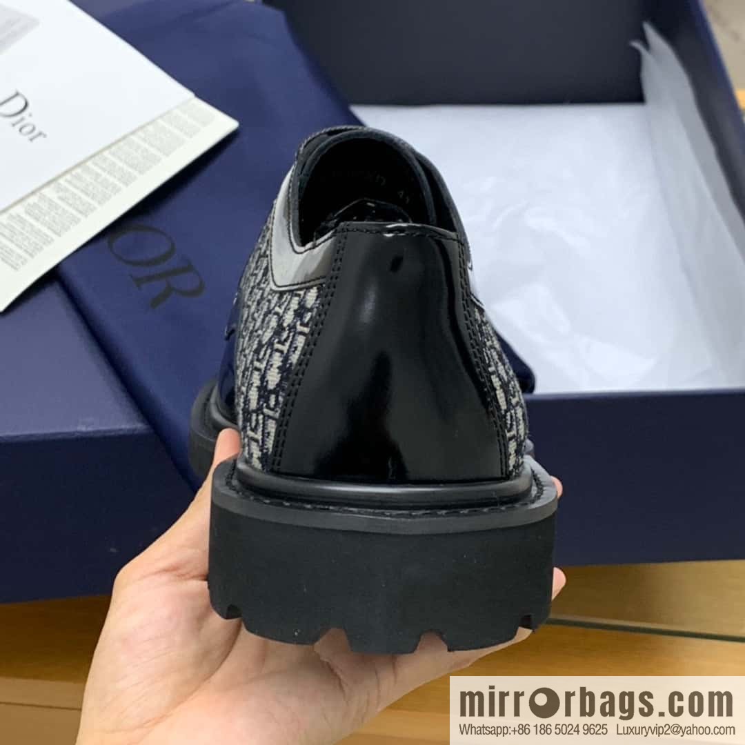 Dior selected leather made men's derby shoes