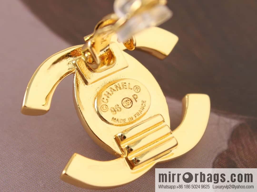 New ☑️ Chanel medieval series gold double c earrings