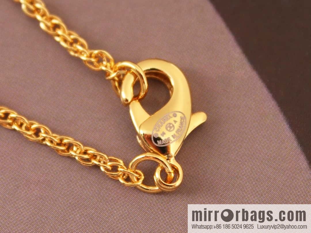 New ☑️ Chanel medieval series gold bar letter necklace