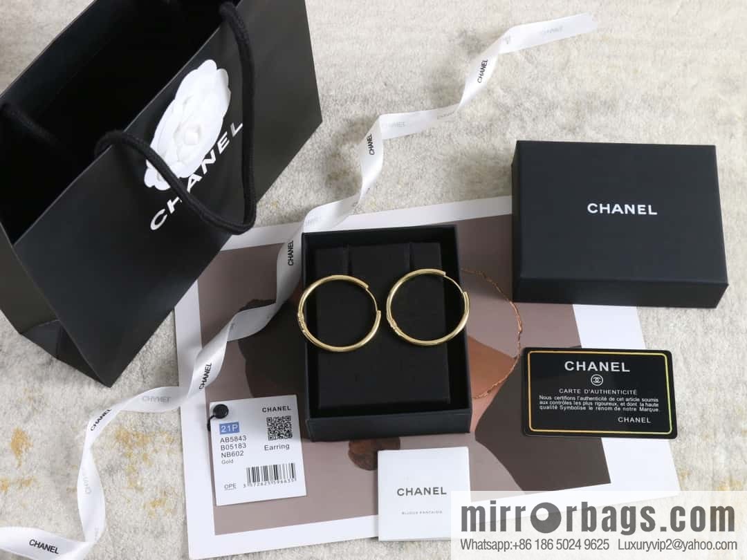 New ☑️ Chanel medieval series gold round earrings stud earrings