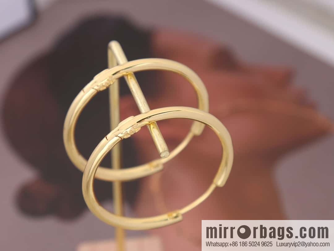 New ☑️ Chanel medieval series gold round earrings stud earrings