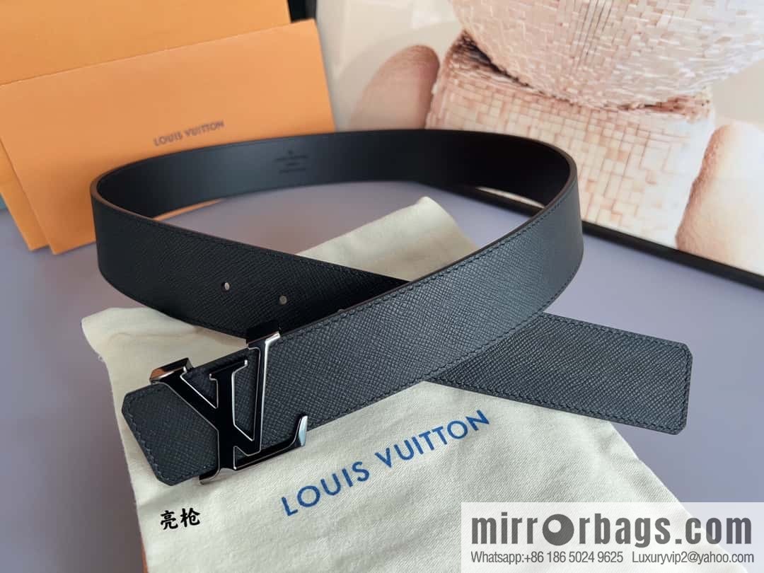 LV/Louis Vuitton Select Italy imported high-quality leather hardware waist belt 4.0cm