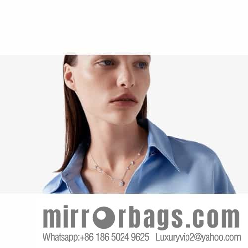 Piaget rose necklace in white gold