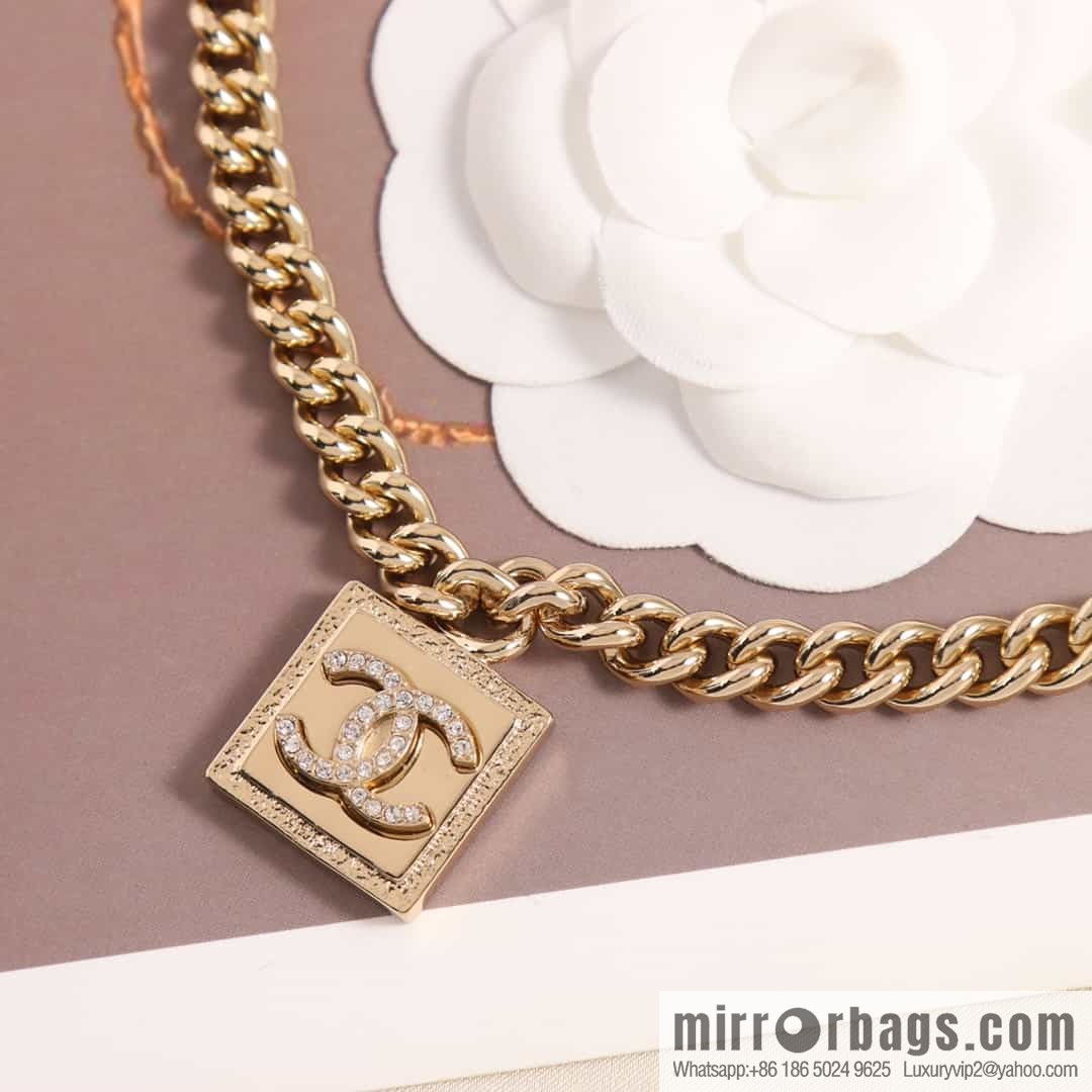 New ☑️ Chanel double c square necklace necklace