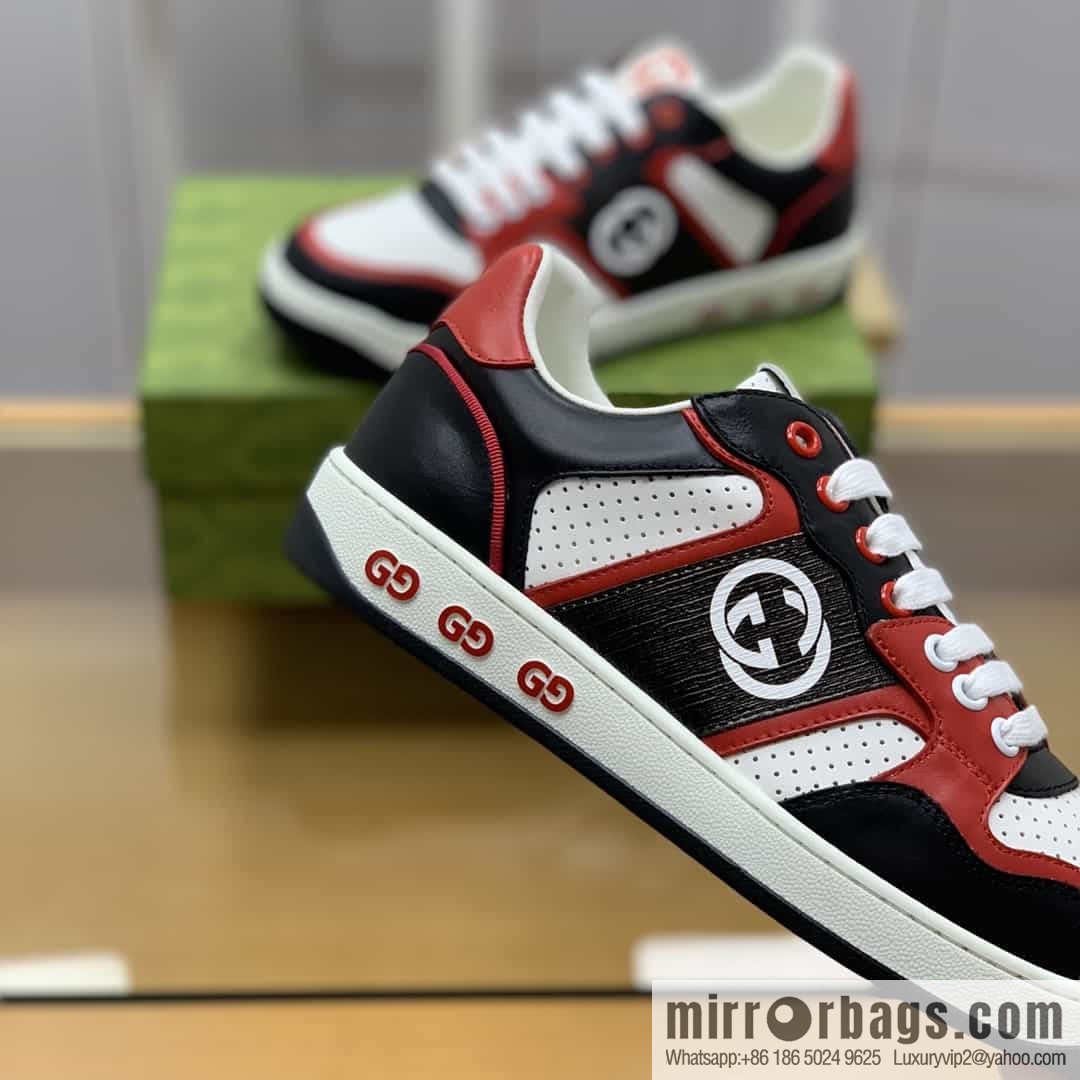 Gucci Gucci uses color matching leather and integrates iconic elements into men's casual shoes