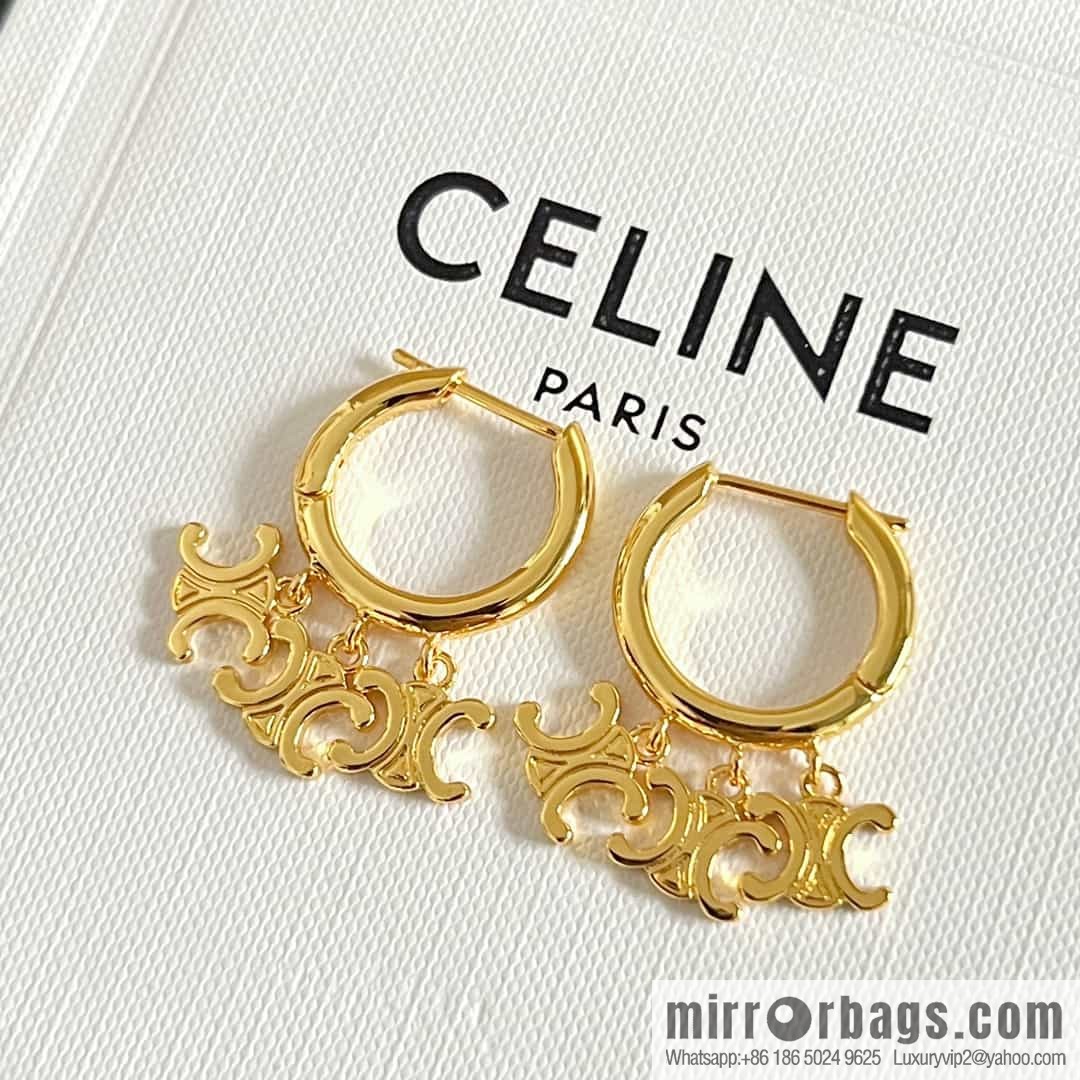 New ☑️ Celine Arc de Triomphe fringed earrings