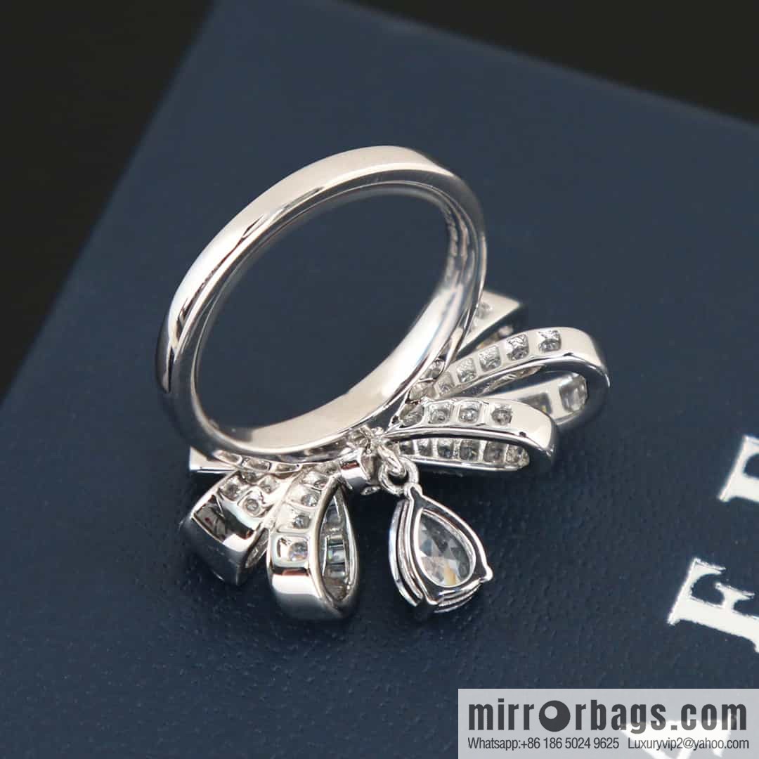 GRAFF full diamond bow droplet ring
