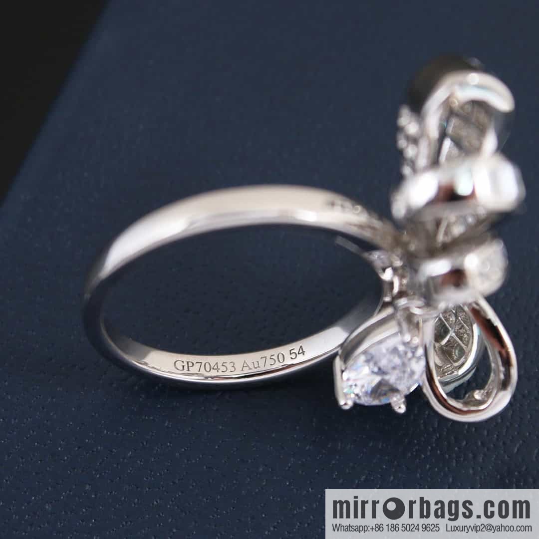 GRAFF full diamond bow droplet ring