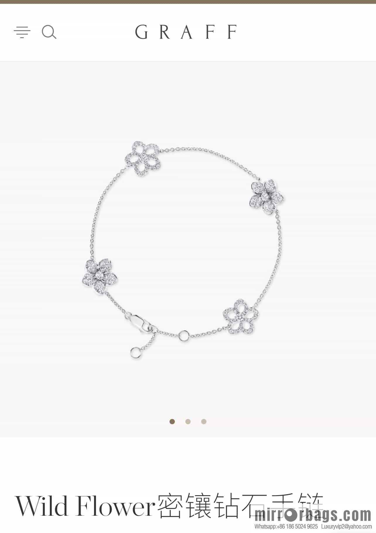 GRAFF four flower bracelet