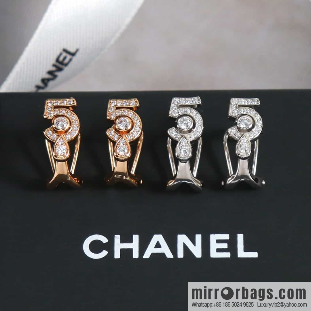 New ☑️ Chanel C1 No. 5 5 earrings earrings