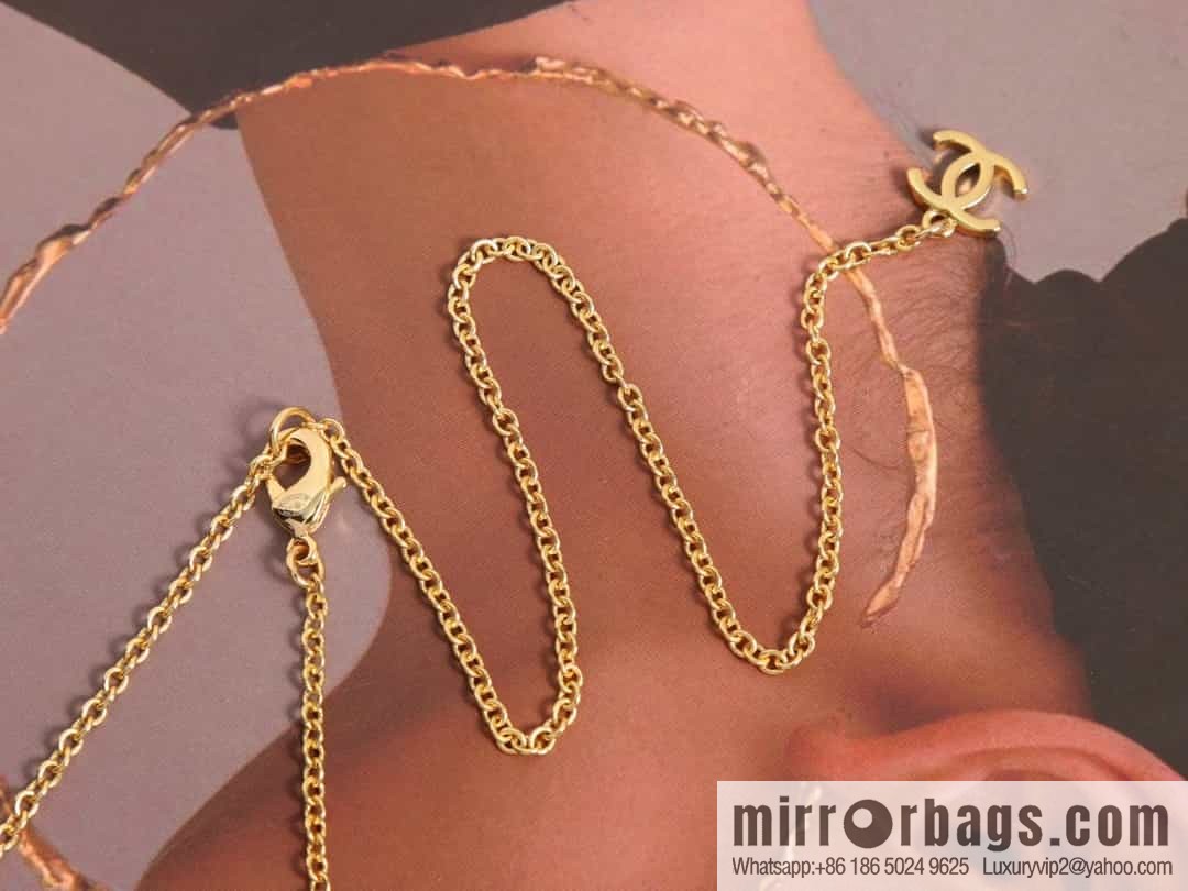 New ☑️ Chanel double c love peach heart necklace