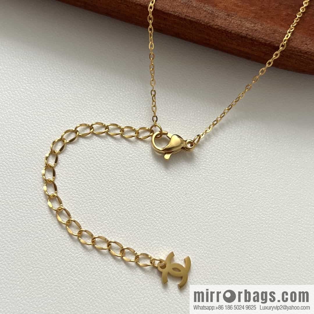 New ☑️ Chanel gold double c golden bean necklace