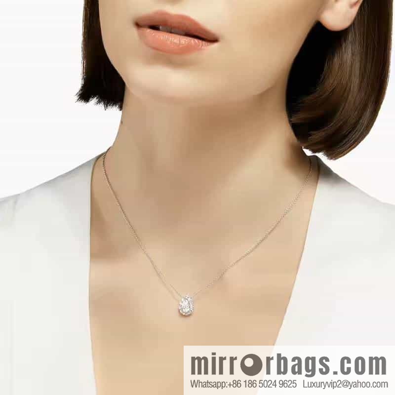 GRAFF Droplet-shaped full diamond necklace