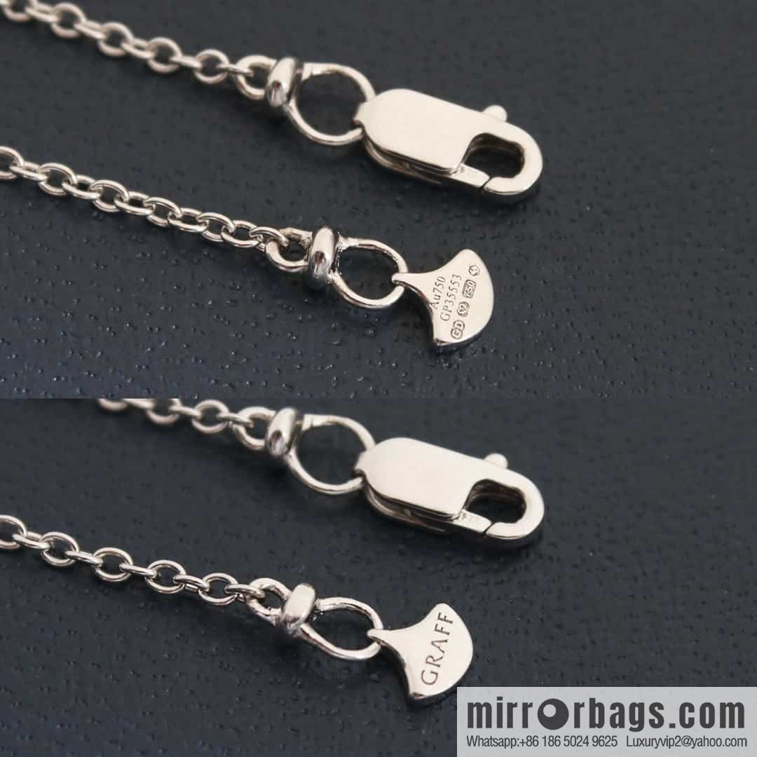 GRAFF Droplet-shaped full diamond necklace