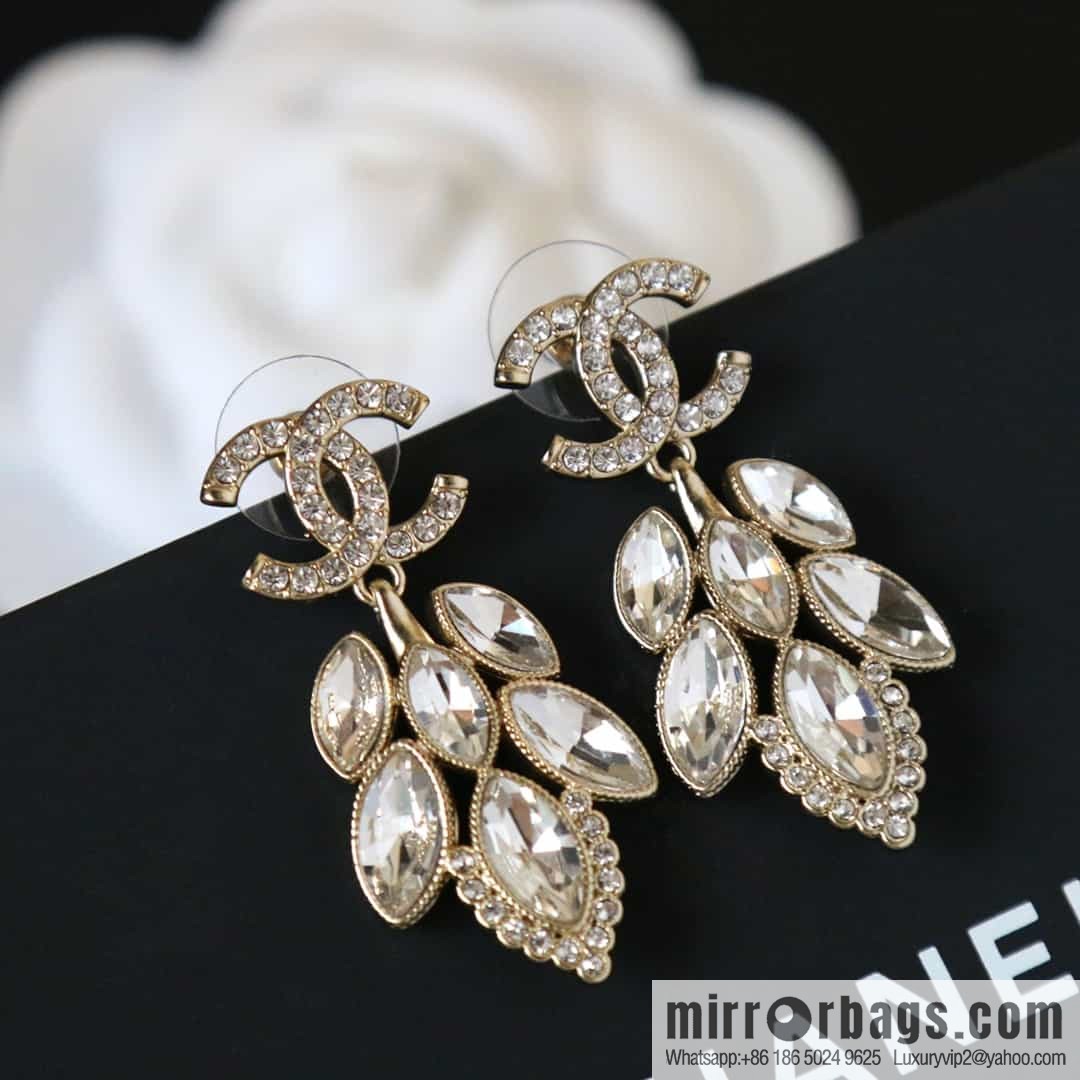 New ☑️ Chanel C2 double c horse eye drill earrings