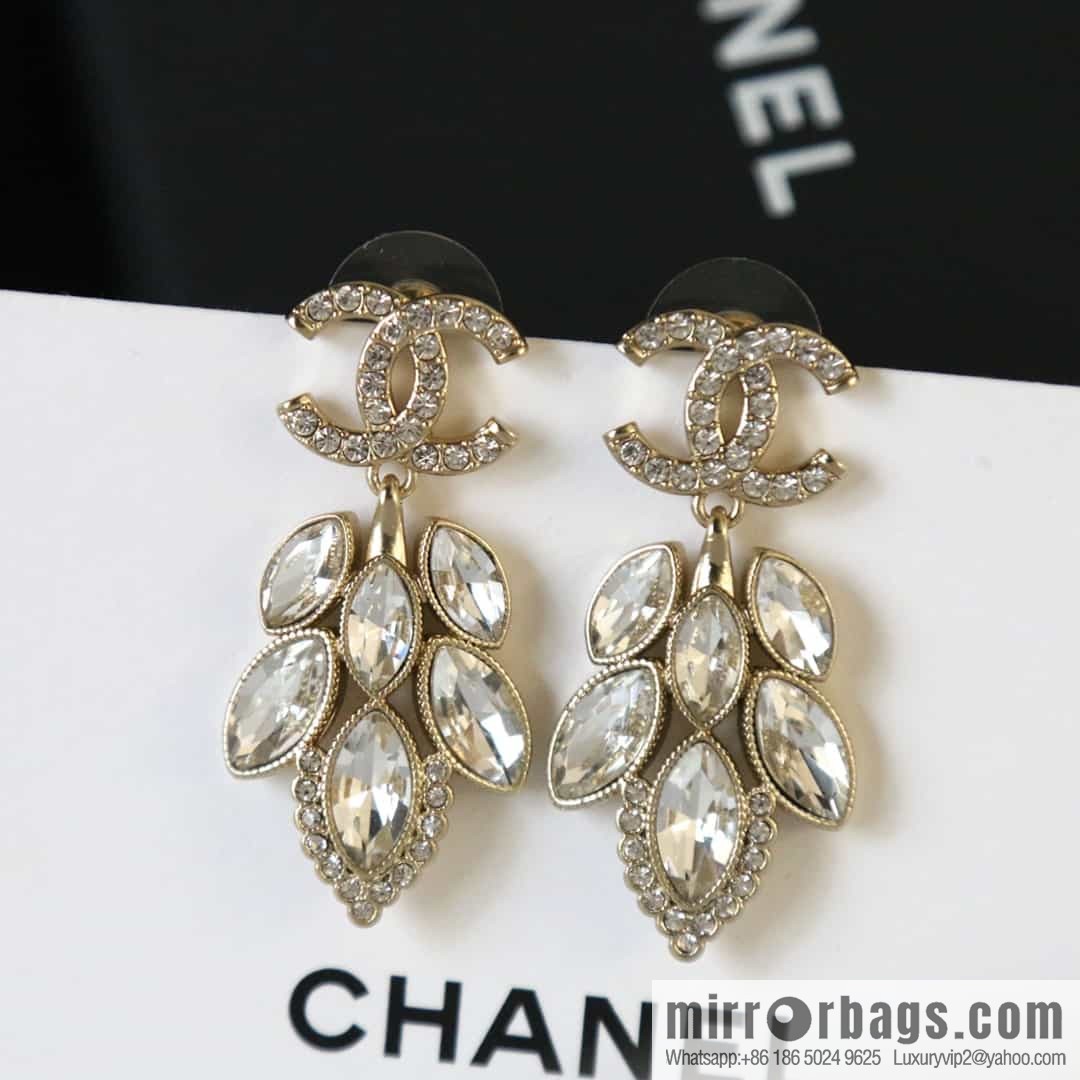 New ☑️ Chanel C2 double c horse eye drill earrings