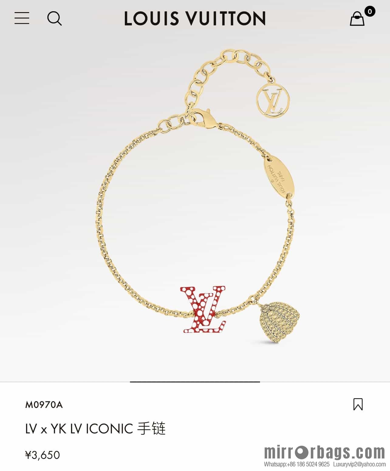 Louis Vuitton Louis Vuitton LVx Kusama joint series shell bracelet