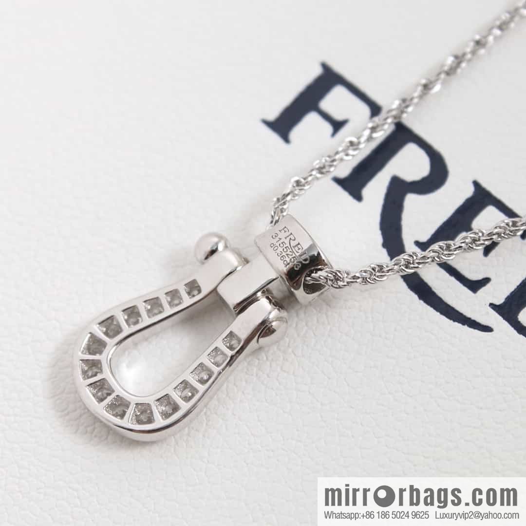 Fred's diamond horseshoe necklace