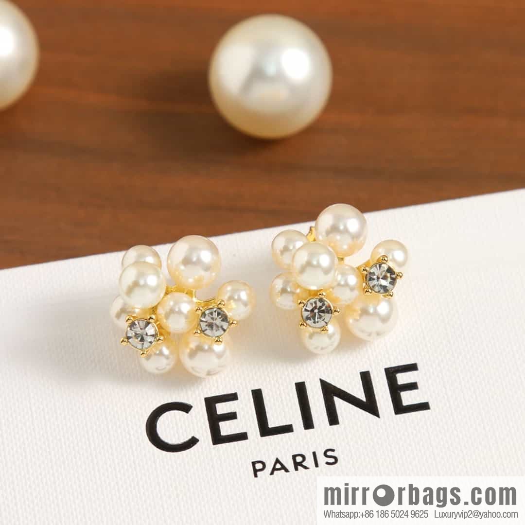 New Celine pearl stud earrings