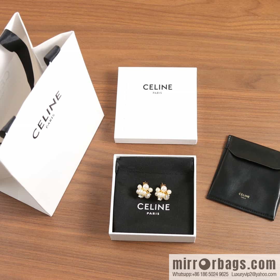 New Celine pearl stud earrings