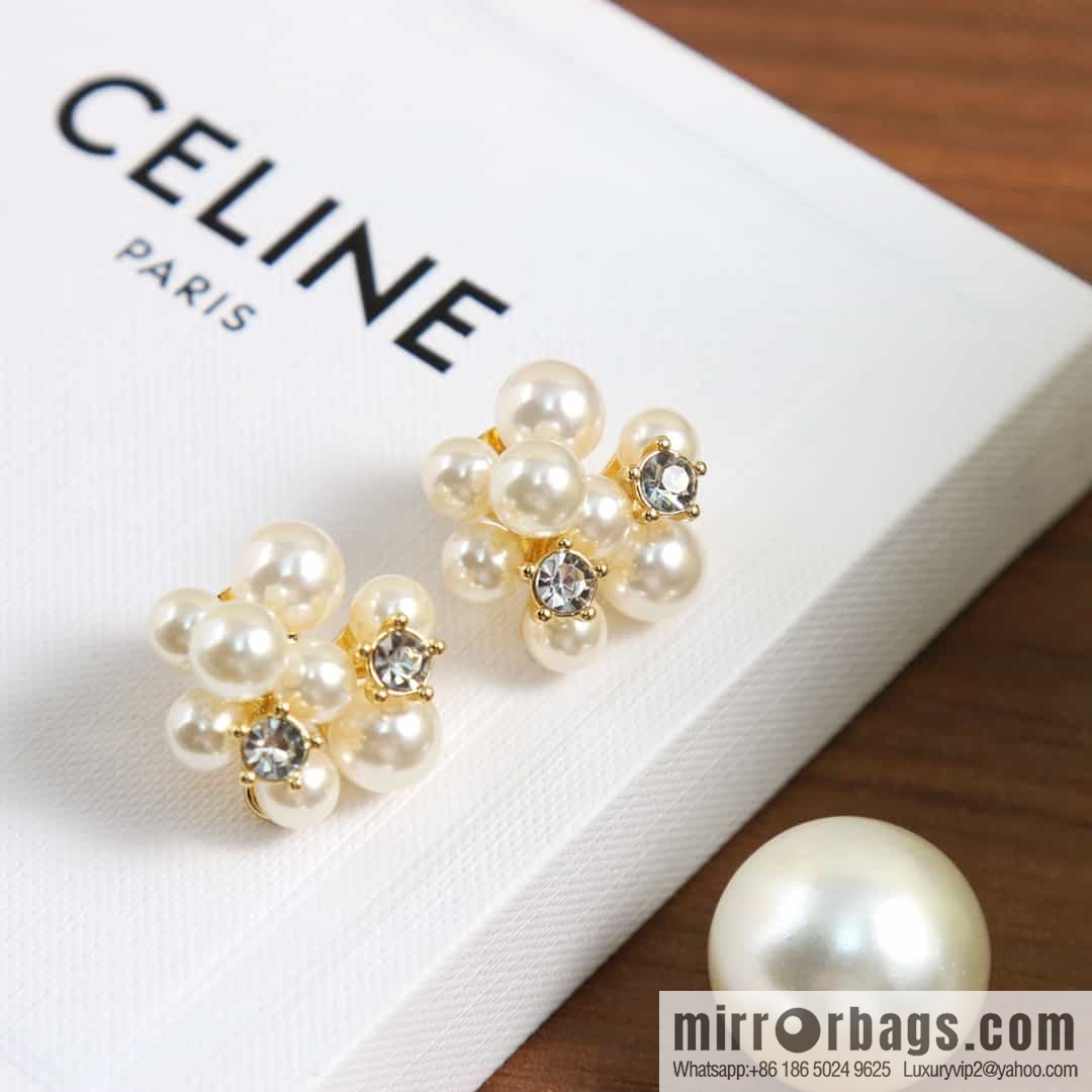 New Celine pearl stud earrings