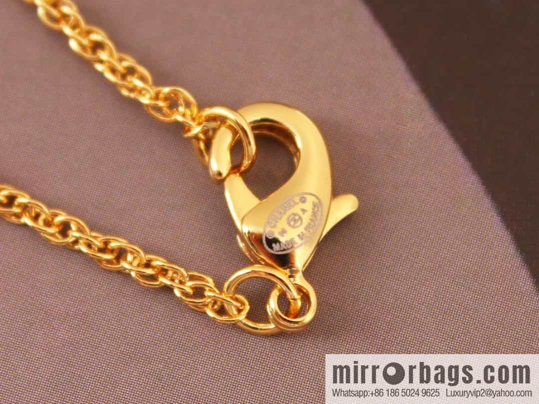 New ☑️ Chanel medieval series gold bar letter necklace