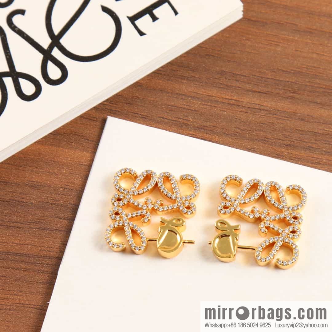 LOEWE Diamond Mooncake Earrings