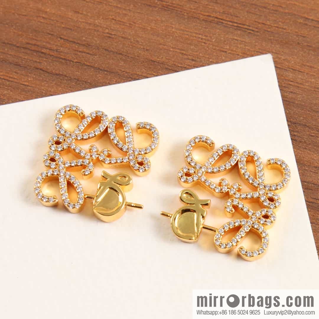 LOEWE Diamond Mooncake Earrings
