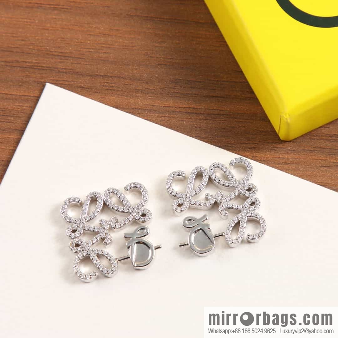 LOEWE Diamond Mooncake Earrings