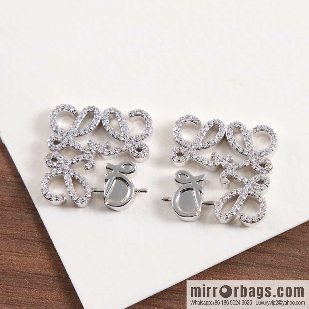 LOEWE Diamond Mooncake Earrings