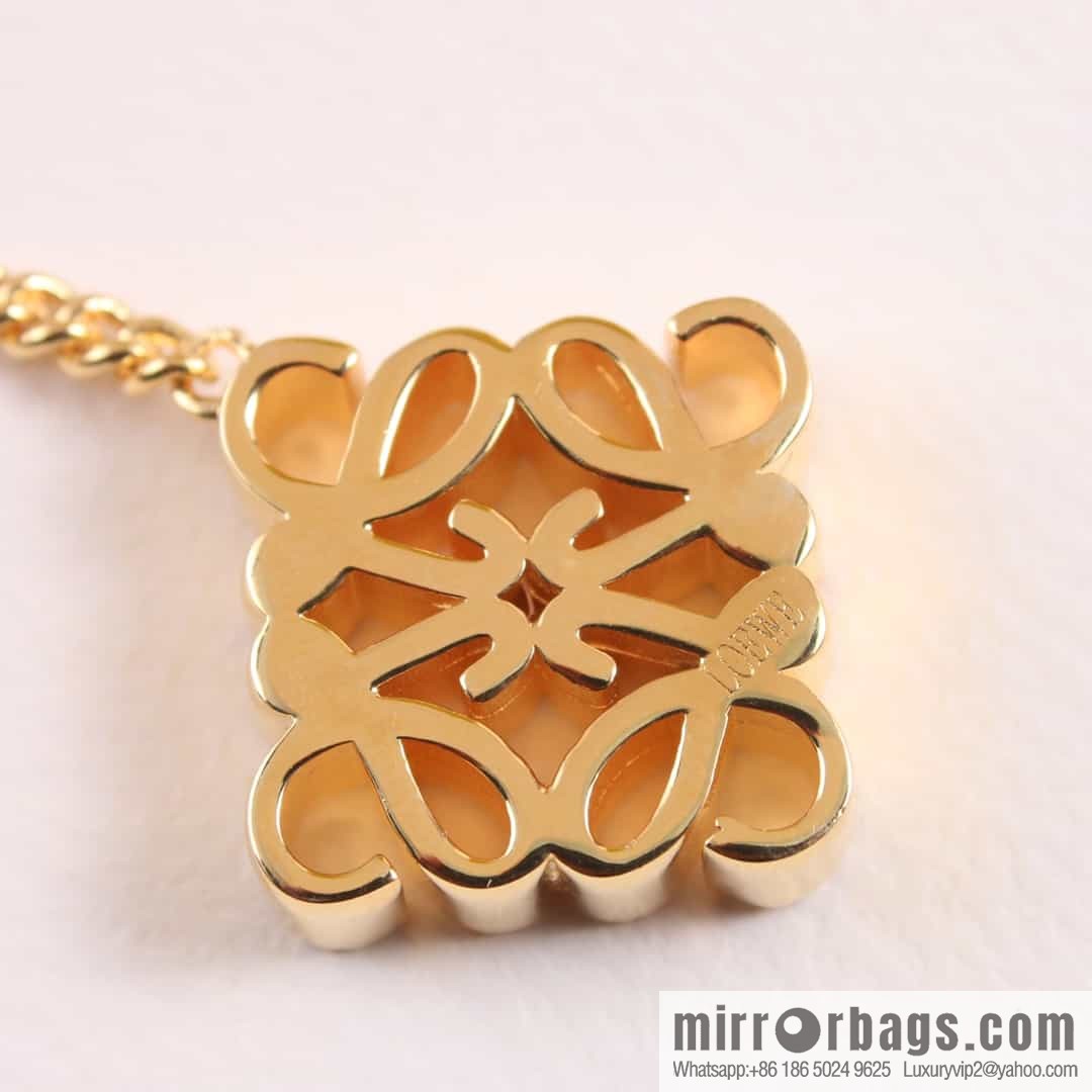 LOEWE Diamond mooncake necklace