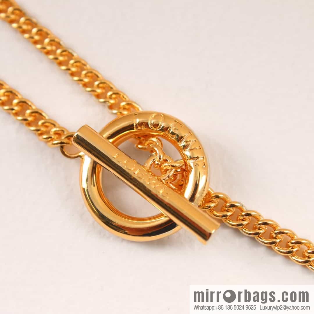 LOEWE Diamond mooncake necklace