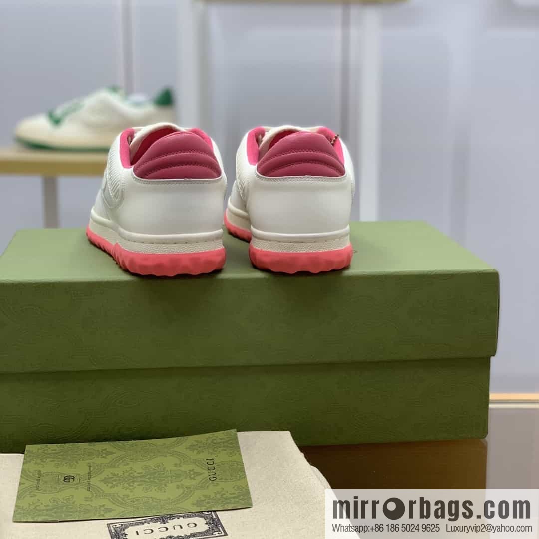 Gucci Gucci beige pink leather women's sports and leisure shoes