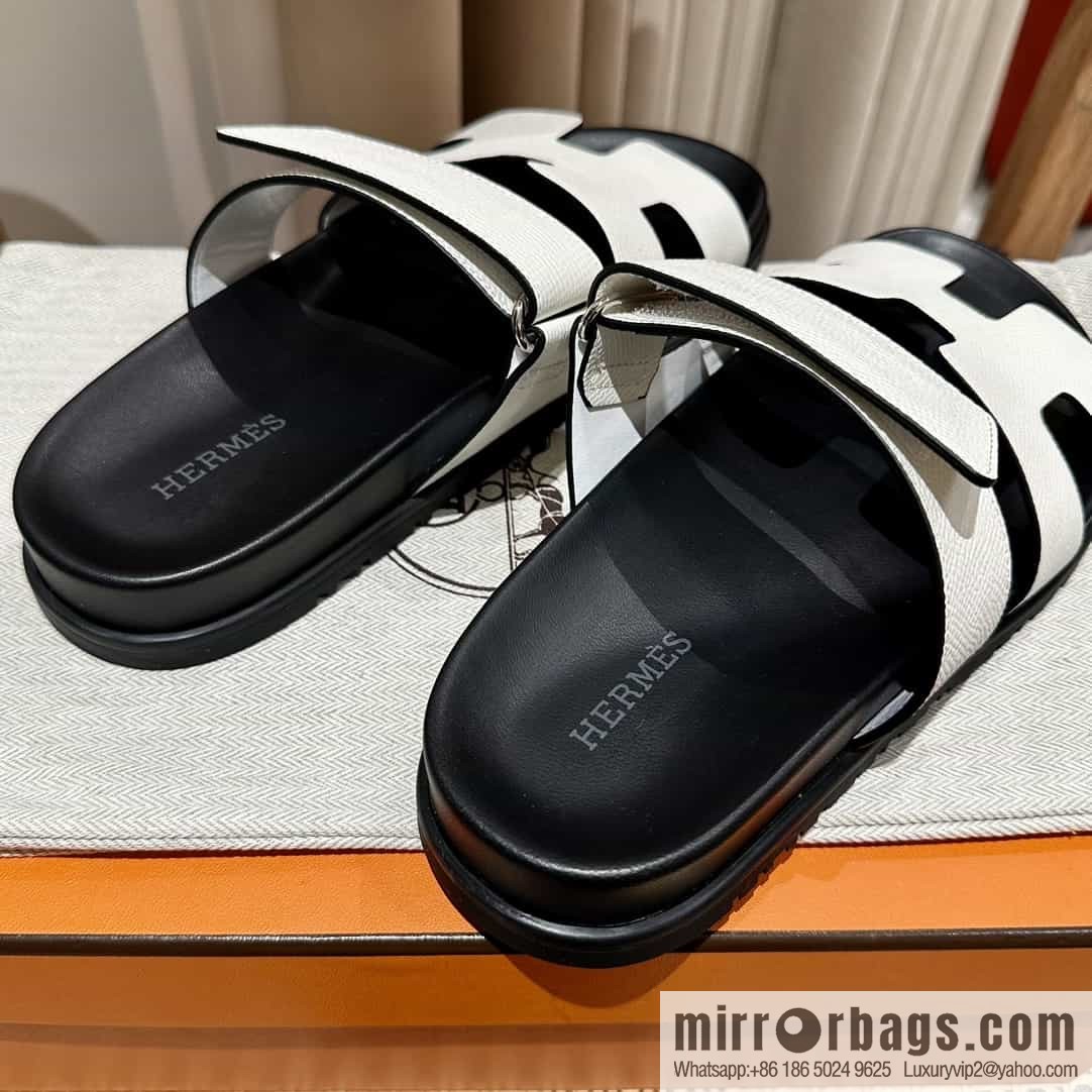 Hermes Hermès imported Italian European original A ➕ leather outsole women's sandals